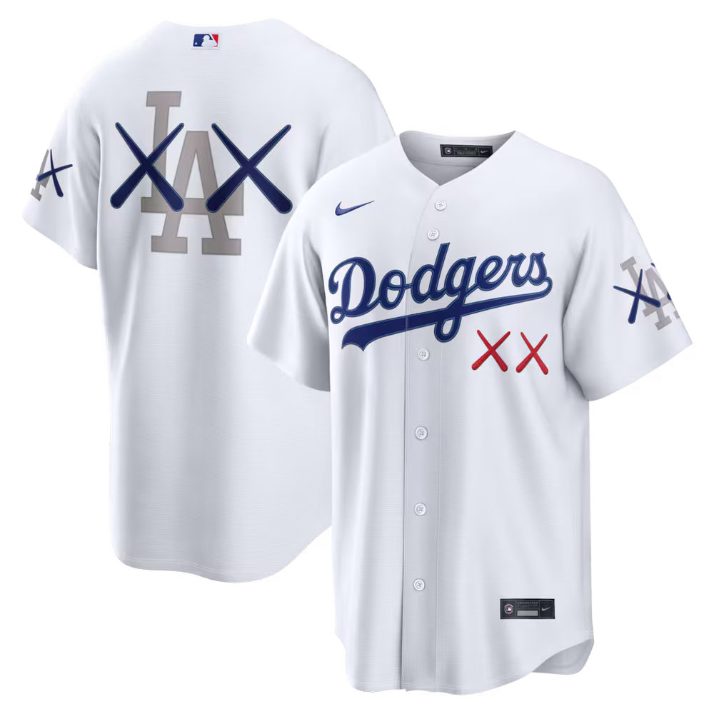 Men's Los Angeles Dodgers Nike x KAWS White Stadium Jersey