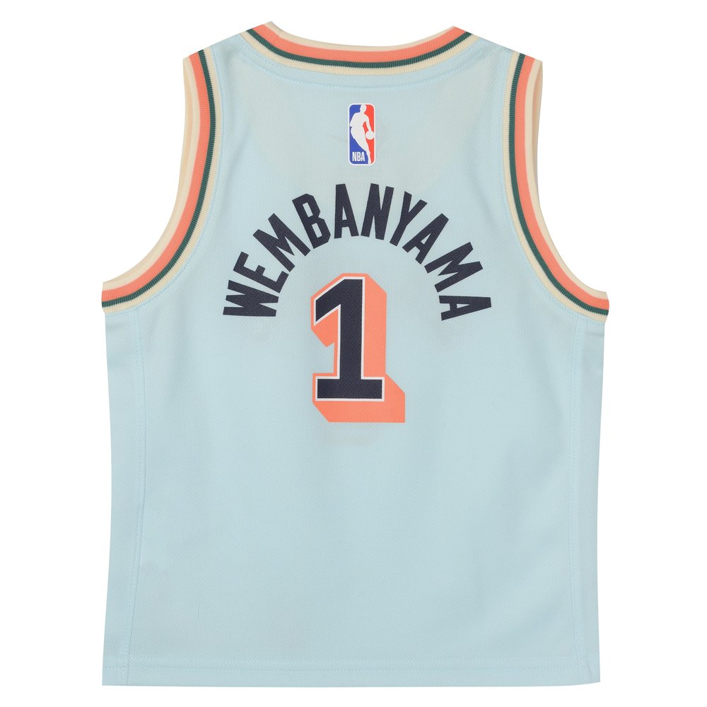 Toddler San Antonio Spurs Victor Wembanyama Light Blue 2024/25 Swingman Player Jersey - City Edition Toddler San Antonio Spurs Victor Wembanyama Light Blue 2024/25 Swingman Player Jersey - City Edition