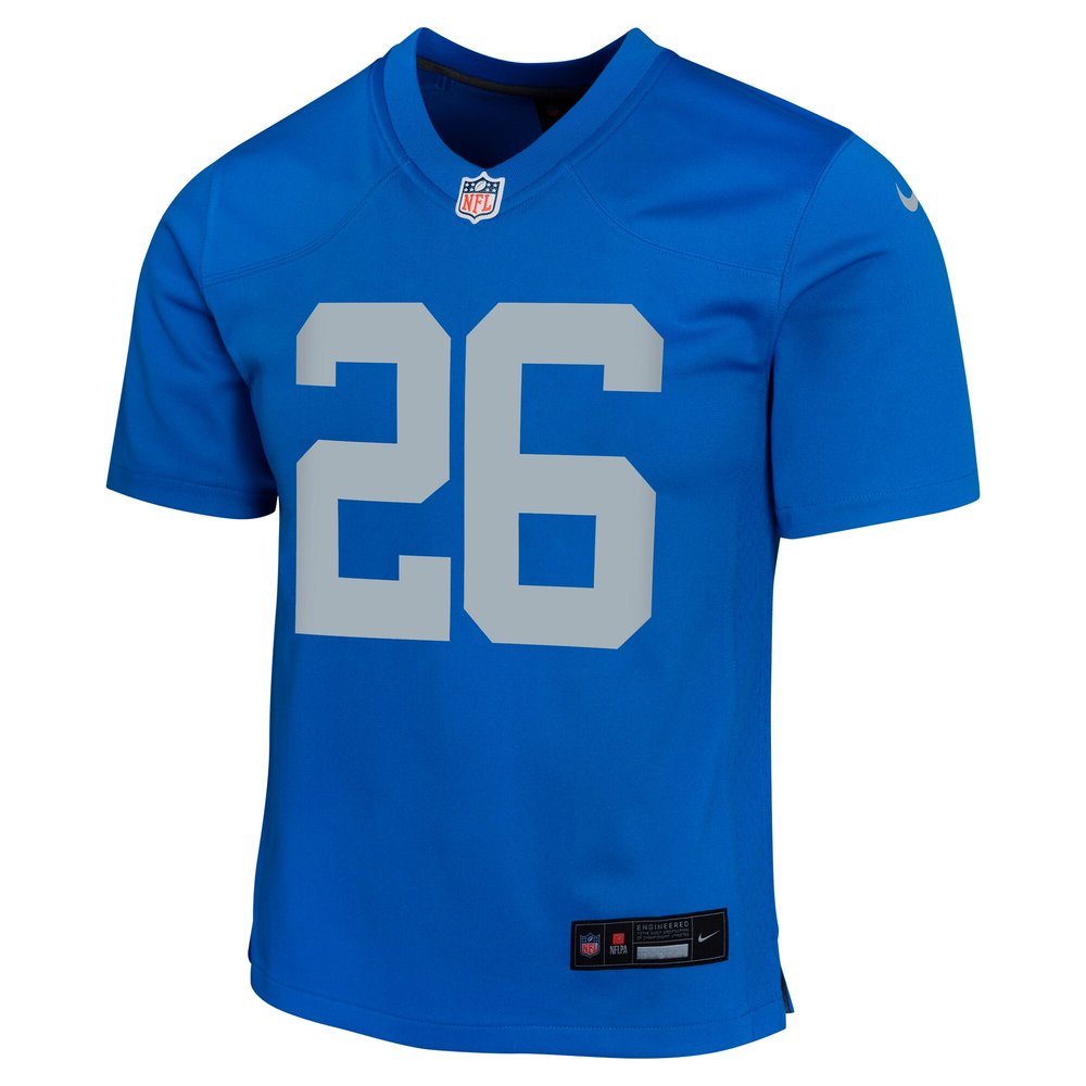 Youth Detroit Lions #26 Jahmyr Gibbs Blue Alternate Game Jersey
