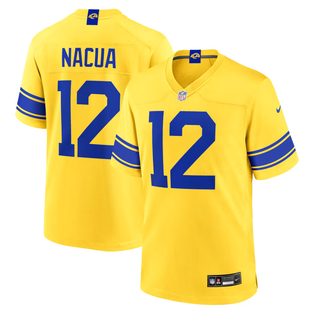 Men's Los Angeles Rams #12 Puka Nacua Nike Classic Sol Game Jersey