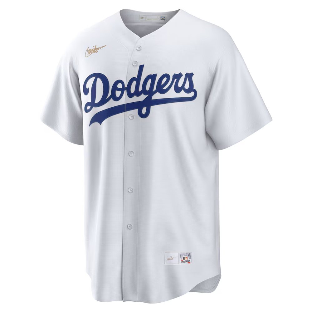 Men's Brooklyn Dodgers #42 Jackie Robinson Nike White Home Cooperstown Collection Player Jersey Men's Brooklyn Dodgers #42 Jackie Robinson Nike White Home Cooperstown Collection Player Jersey