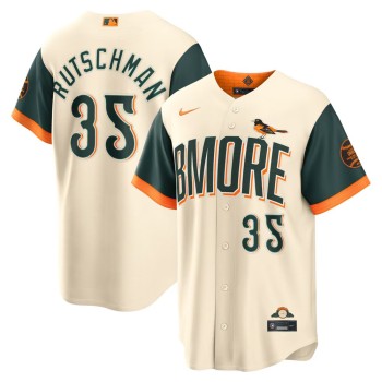 Men's Baltimore Orioles #35 Adley Rutschman Nike Natural 2026 City Connect Stadium Jersey Men's Baltimore Orioles #35 Adley Rutschman Nike Natural 2026 City Connect Stadium Jersey
