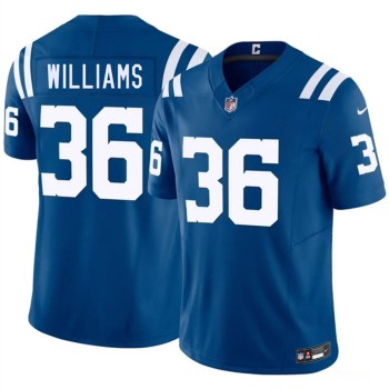 Men's Indianapolis Colts #36 Roydell Williams Blue 2026 Vapor F.U.S.E. Limited Jersey Men's Indianapolis Colts #36 Roydell Williams Blue 2026 Vapor F.U.S.E. Limited Jersey