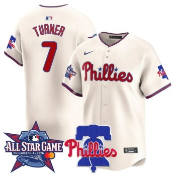 Men's Philadelphia Phillies #7 Trea Turner Cream 2026 MLB All-Star Jersey Men's Philadelphia Phillies #7 Trea Turner Cream 2026 MLB All-Star Jersey