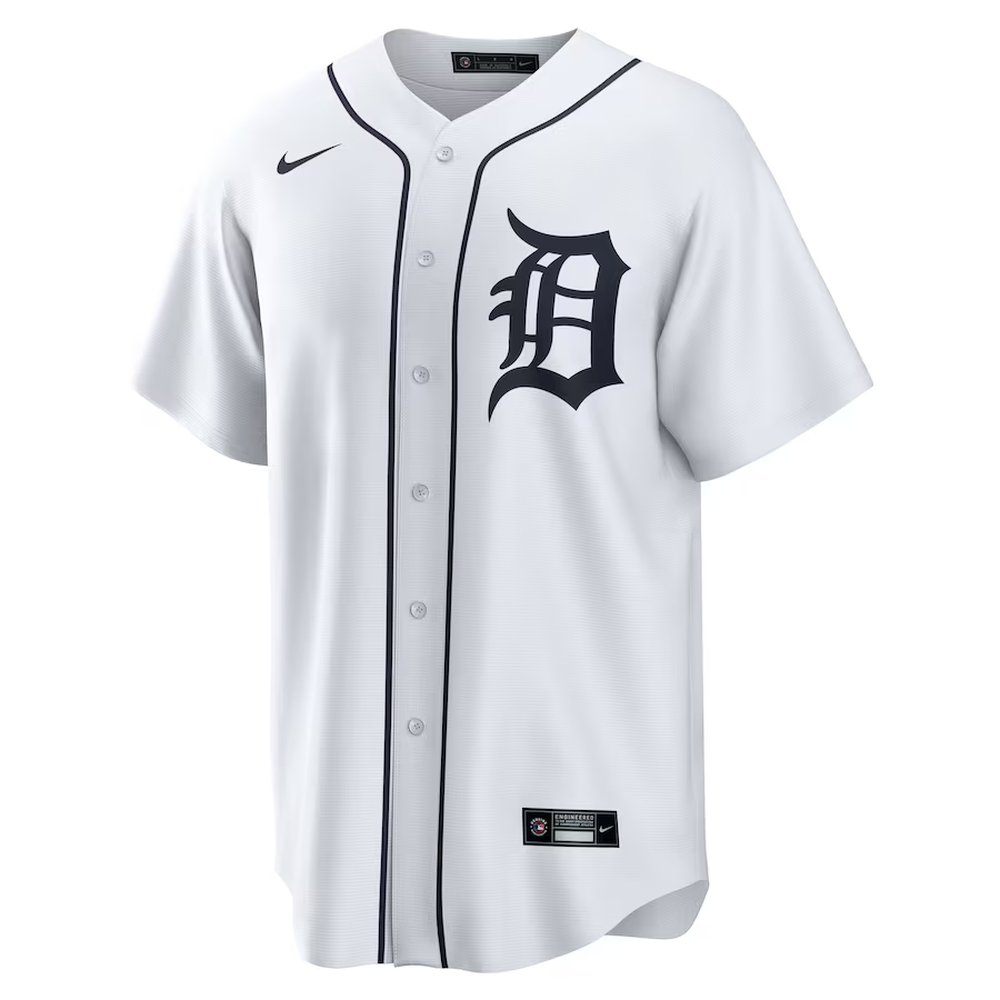 Men's Detroit Tigers #33 Colt Keith Nike White Home Replica Jersey Men's Detroit Tigers #33 Colt Keith Nike White Home Replica Jersey