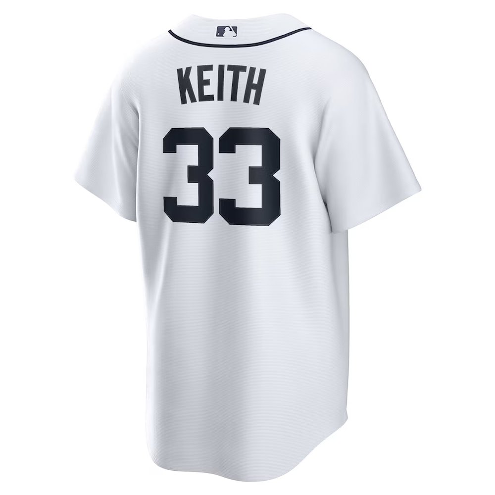 Men's Detroit Tigers #33 Colt Keith Nike White Home Replica Jersey Men's Detroit Tigers #33 Colt Keith Nike White Home Replica Jersey