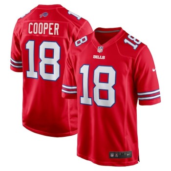 Men's Buffalo Bills #18 Amari Cooper Red Alternate Game Jersey Men's Buffalo Bills #18 Amari Cooper Red Alternate Game Jersey