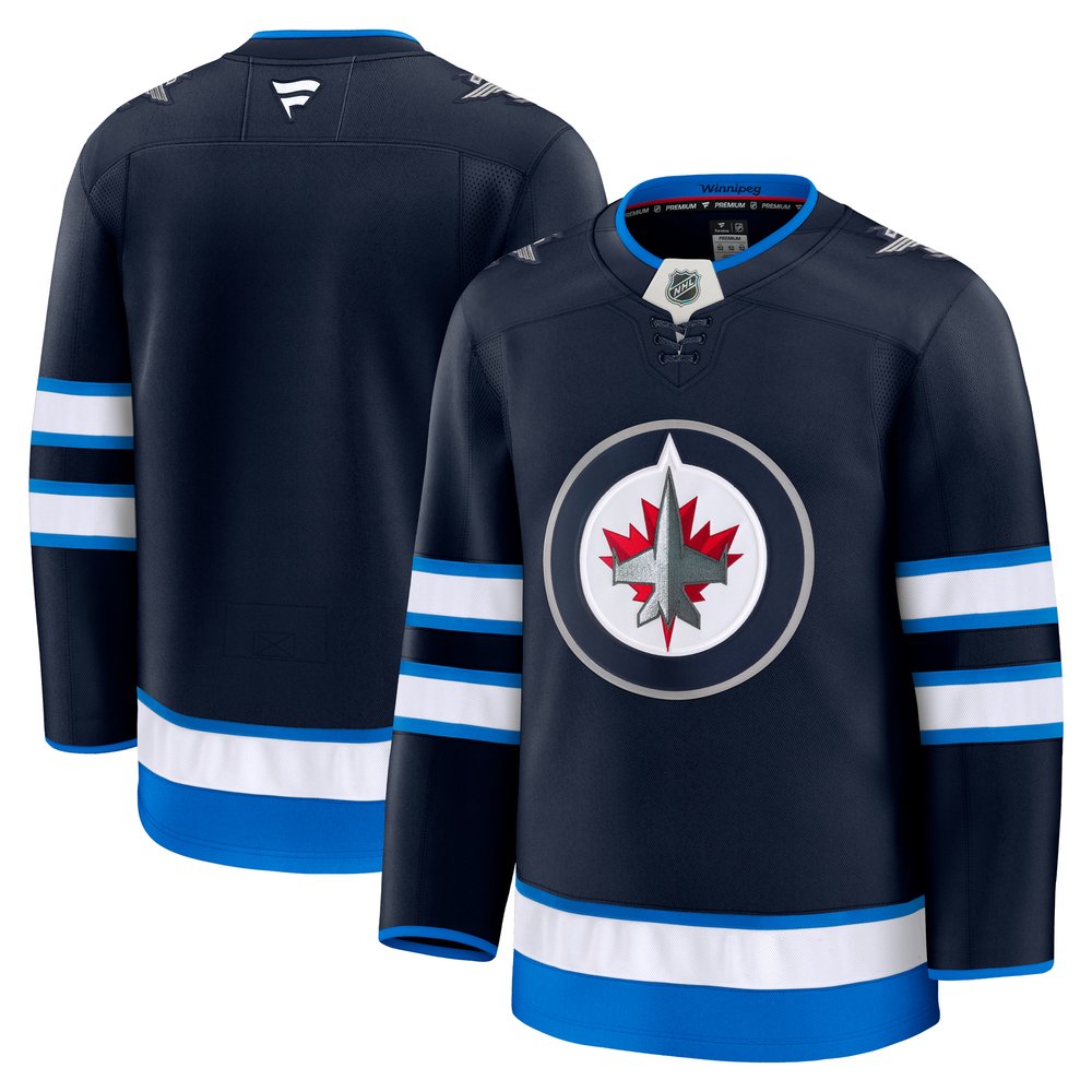 Men's Winnipeg Jets Navy Home Premium Jersey Men's Winnipeg Jets Navy Home Premium Jersey