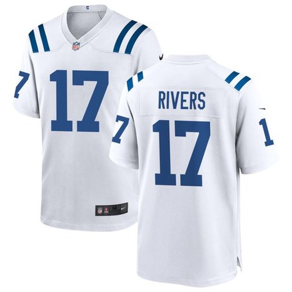 Men's Indianapolis Colts #17 Philip Rivers White Game Jersey Men's Indianapolis Colts #17 Philip Rivers White Game Jersey
