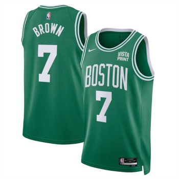 Men's Boston Celtics #7 Jaylen Brown Green Icon Edition Stitched Basketball Jersey Men's Boston Celtics #7 Jaylen Brown Green Icon Edition Stitched Basketball Jersey