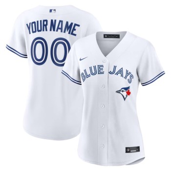 Women's Toronto Blue Jays Nike White Home Replica Custom Jersey Women's Toronto Blue Jays Nike White Home Replica Custom Jersey