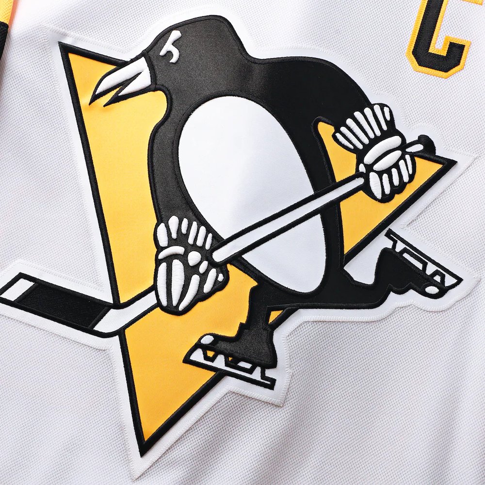 Men's Pittsburgh Penguins #87 Sidney Crosby White Away Premium Jersey Men's Pittsburgh Penguins #87 Sidney Crosby White Away Premium Jersey