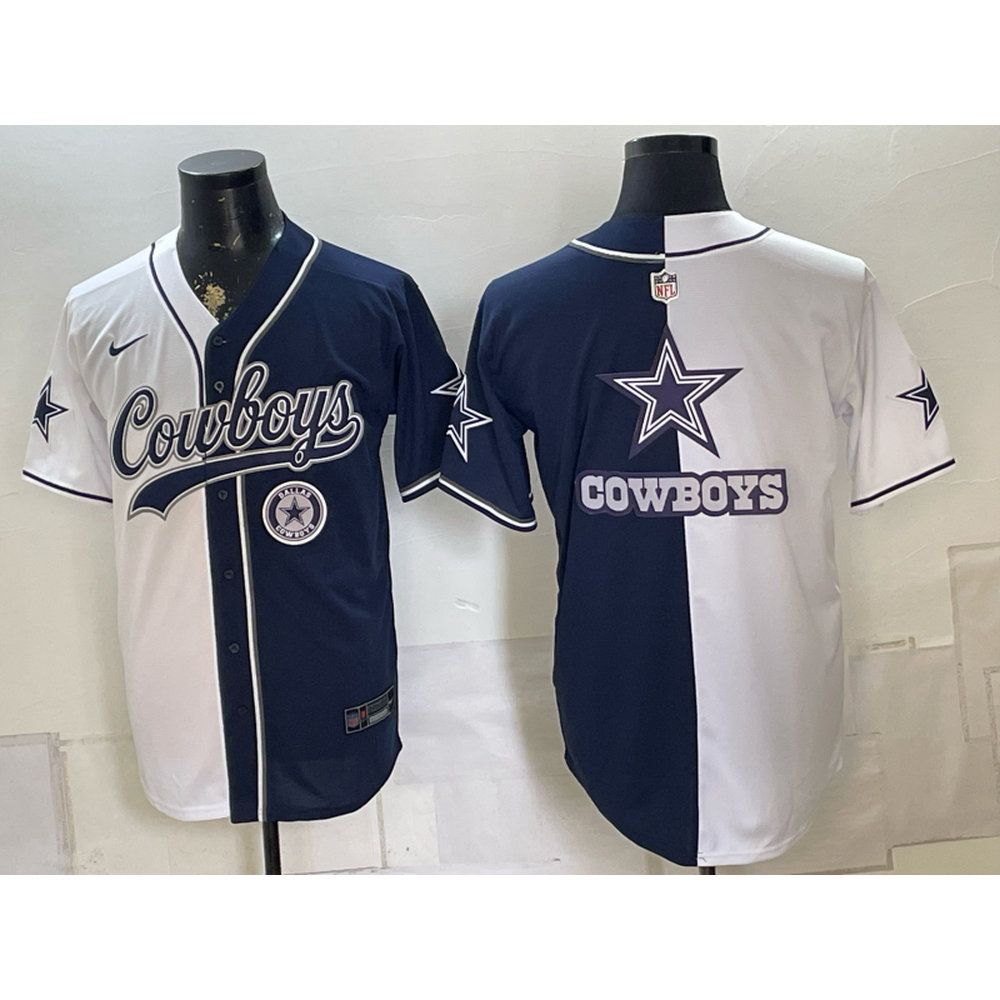 Youth Dallas Cowboys Navy Split Cool Base Stitched Baseball Jersey Youth Dallas Cowboys Navy Split Cool Base Stitched Baseball Jersey