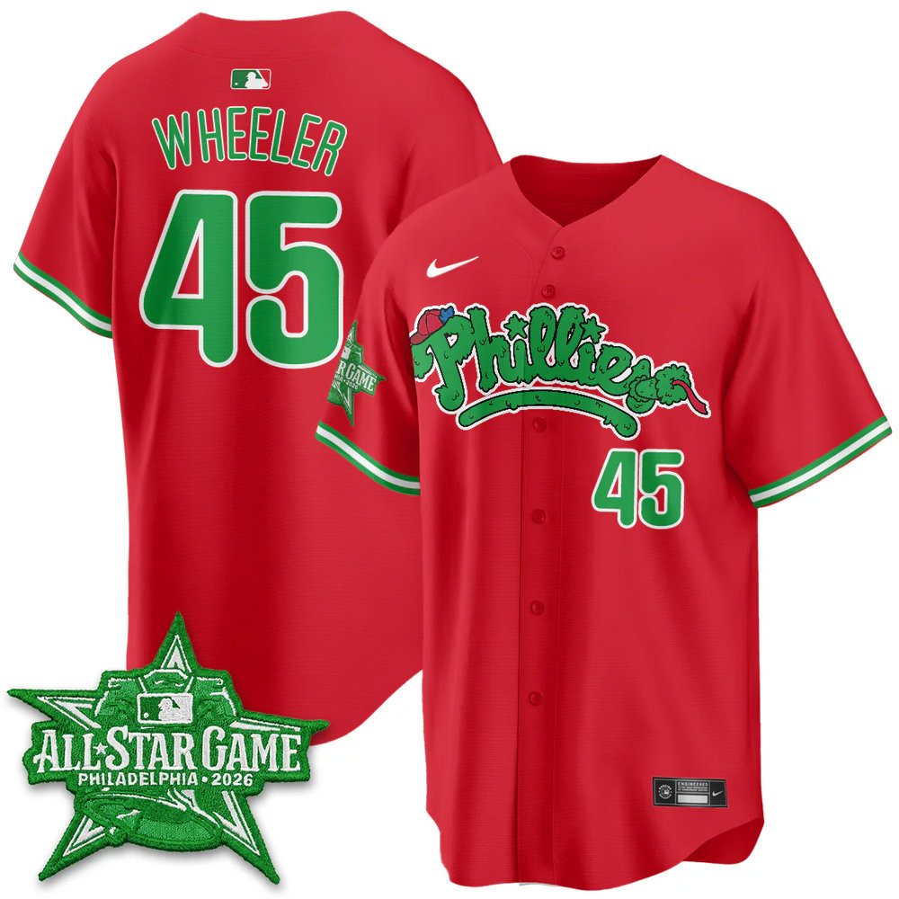 Youth Philadelphia Phillies #45 Zack Wheeler Red 2026 MLB All-Star Jersey