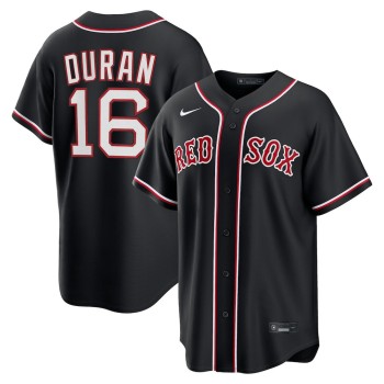 Youth Boston Red Sox #16 Jarren Duran Black Fashion Replica Player Jersey Youth Boston Red Sox #16 Jarren Duran Black Fashion Replica Player Jersey