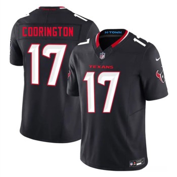 Men's Houston Texans #17 Brandon Codrington Navy 2026 NFL Draft Vapor F.U.S.E. Limited Jersey