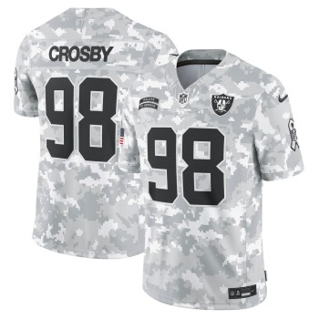 Men's Las Vegas Raiders Maxx Crosby Arctic Camo 2024 Salute to Service Limited Jersey Men's Las Vegas Raiders Maxx Crosby Arctic Camo 2024 Salute to Service Limited Jersey