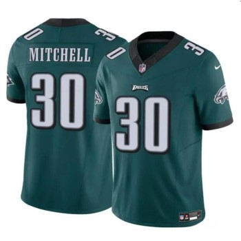 Men's Philadelphia Eagles #30 Quinyon Mitchell Green 2024 Draft F.U.S.E Vapor Untouchable Limited Stitched Football Jersey Men's Philadelphia Eagles #30 Quinyon Mitchell Green 2024 Draft F.U.S.E Vapor Untouchable Limited Stitched Football Jersey