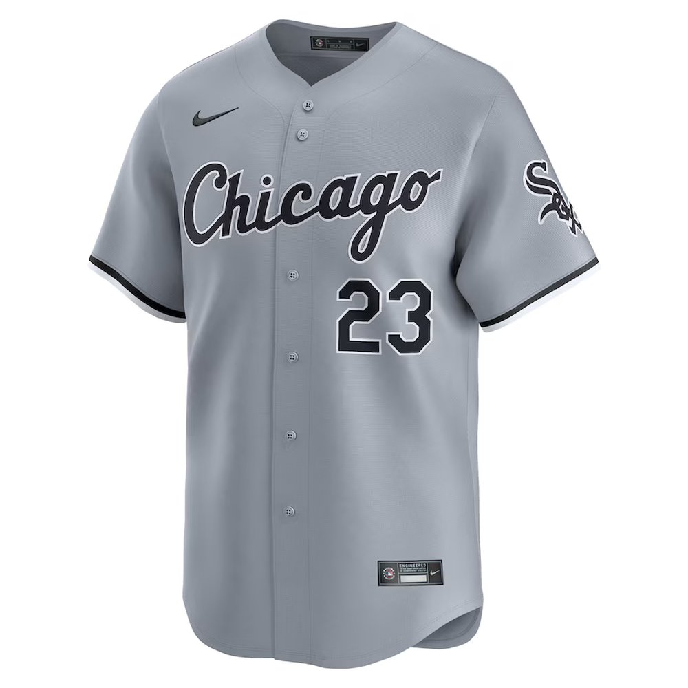 Men's Chicago White Sox #23 Andrew Benintendi Nike Gray Road Limited Player Jersey Men's Chicago White Sox #23 Andrew Benintendi Nike Gray Road Limited Player Jersey