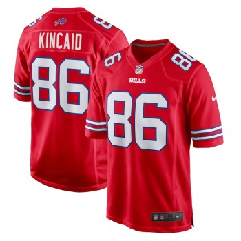 Men's Buffalo Bills #86 Dalton Kincaid Red Alternate Game Jersey Men's Buffalo Bills #86 Dalton Kincaid Red Alternate Game Jersey