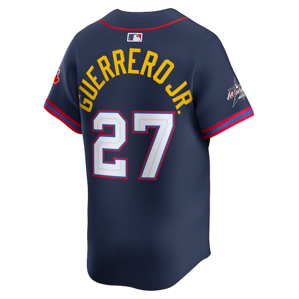 Youth American League #27 Vladimir Guerrero Jr. Nike Navy 2025 All-Star Edition Limited Player Jersey