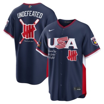 Men's USA Baseball Nike x Undefeated Navy 2026 World Baseball Classic Stadium Jersey Men's USA Baseball Nike x Undefeated Navy 2026 World Baseball Classic Stadium Jersey