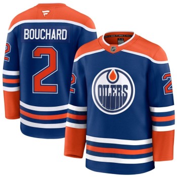Youth Edmonton Oilers #2 Evan Bouchard Royal Home Jersey