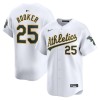 Men's Oakland Athletics #25 Brent Rooker White Home Limited Player Jersey Men's Oakland Athletics #25 Brent Rooker White Home Limited Player Jersey