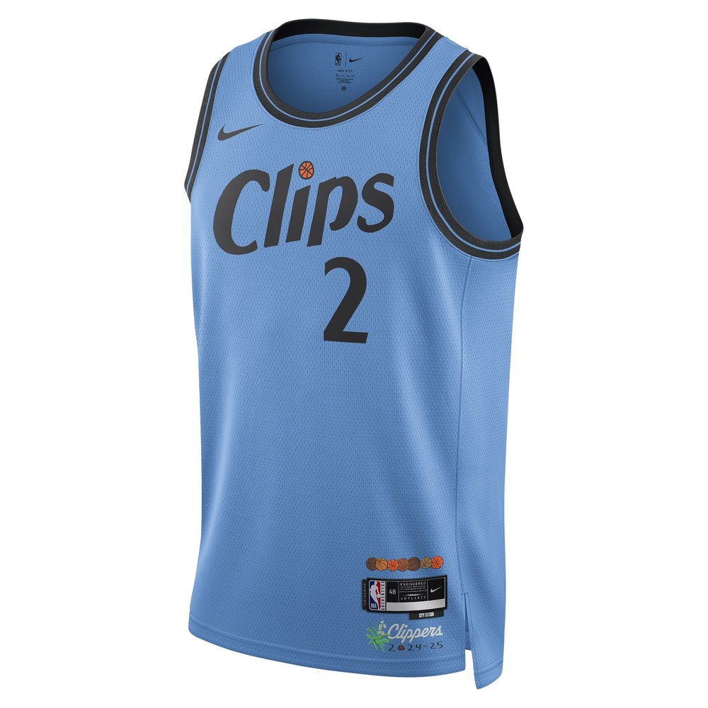 Unisex LA Clippers Kawhi Leonard Light Blue 2024/25 Swingman Player Jersey - City Edition