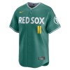 Men's Boston Red Sox #11 Rafael Devers Green 2025 City Connect Limited Player Jersey Men's Boston Red Sox #11 Rafael Devers Green 2025 City Connect Limited Player Jersey