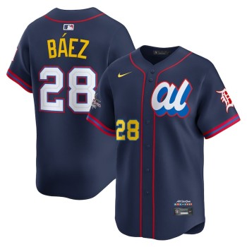 Men's American League #28 Javier Baez Nike Navy 2025 All-Star Edition Limited Player Jersey