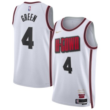 Unisex Houston Rockets Jalen Green White 2024/25 Swingman Player Jersey - City Edition Unisex Houston Rockets Jalen Green White 2024/25 Swingman Player Jersey - City Edition