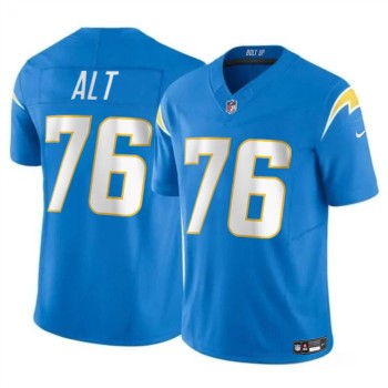 Youth Los Angeles Chargers #76 Joe Alt Light Blue 2024 Draft F.U.S.E. Vapor Limited Stitched Football Jersey Youth Los Angeles Chargers #76 Joe Alt Light Blue 2024 Draft F.U.S.E. Vapor Limited Stitched Football Jersey