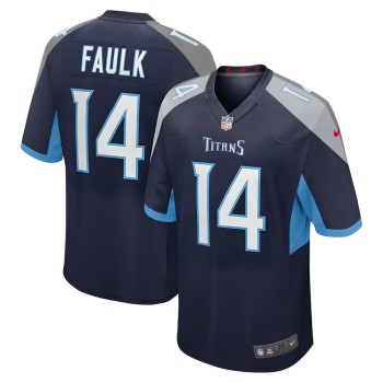 Men's Tennessee Titans #14 Carnell Tate Navy 2026 NFL Draft Game Jersey Men's Tennessee Titans #14 Carnell Tate Navy 2026 NFL Draft Game Jersey