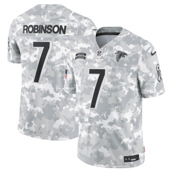 Men's Atlanta Falcons Bijan Robinson Arctic Camo 2024 Salute to Service Limited Jersey Men's Atlanta Falcons Bijan Robinson Arctic Camo 2024 Salute to Service Limited Jersey