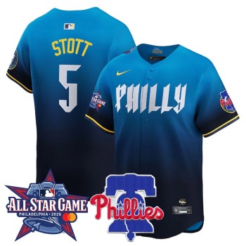 Men's Philadelphia Phillies #5 Bryson Stott Blue 2026 MLB All-Star Jersey Men's Philadelphia Phillies #5 Bryson Stott Blue 2026 MLB All-Star Jersey