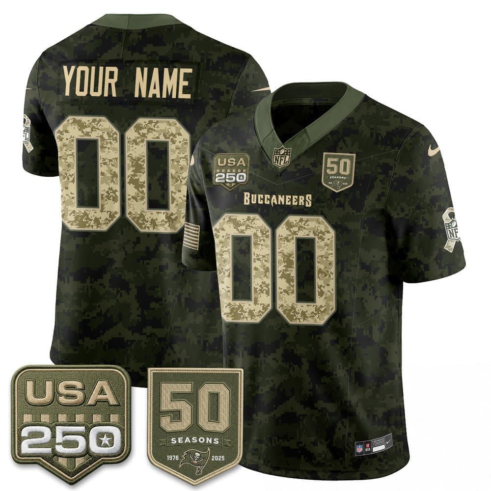 Men's Tampa Bay Buccaneers Camo 2026 Salute to Service Edition Vapor F.U.S.E. Limited Custom Jersey Men's Tampa Bay Buccaneers Camo 2026 Salute to Service Edition Vapor F.U.S.E. Limited Custom Jersey