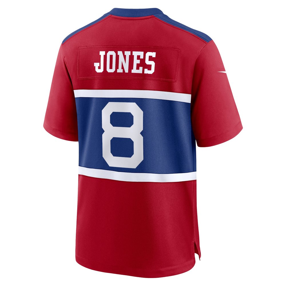 Men's New York Giants Daniel Jones Century Red Alternate Player Game Jersey