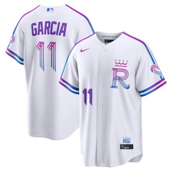 Youth Kansas City Royals #11 Maikel Garcia Nike White 2026 City Connect Stadium Jersey Youth Kansas City Royals #11 Maikel Garcia Nike White 2026 City Connect Stadium Jersey