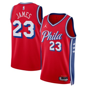 Men's Philadelphia 76ers #23 LeBron James Jordan Brand Red Swingman Statement Edition Jersey Men's Philadelphia 76ers #23 LeBron James Jordan Brand Red Swingman Statement Edition Jersey