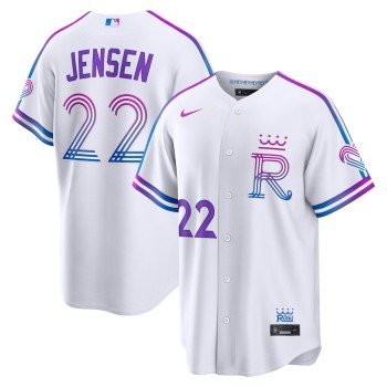 Youth Kansas City Royals #22 Carter Jensen Nike White 2026 City Connect Stadium Jersey Youth Kansas City Royals #22 Carter Jensen Nike White 2026 City Connect Stadium Jersey