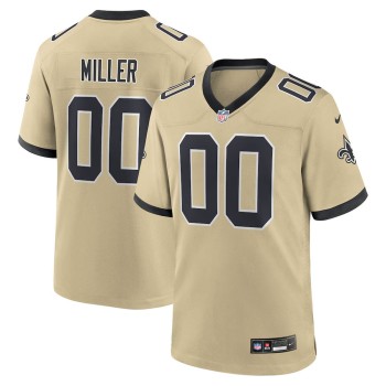 Men's New Orleans Saints Christen Miller Gold 2026 NFL Draft Game Jersey Men's New Orleans Saints Christen Miller Gold 2026 NFL Draft Game Jersey