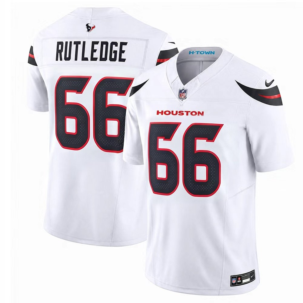 Men's Houston Texans #66 Keylan Rutledge White 2026 NFL Draft Vapor F.U.S.E. Limited Jersey Men's Houston Texans #66 Keylan Rutledge White 2026 NFL Draft Vapor F.U.S.E. Limited Jersey