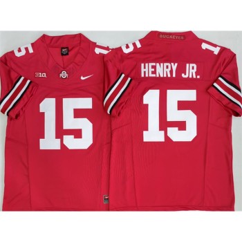 Men's Ohio State Buckeyes #15 Chris Henry Jr Red 2025 Vapor F.U.S.E. Limited Jersey Men's Ohio State Buckeyes #15 Chris Henry Jr Red 2025 Vapor F.U.S.E. Limited Jersey