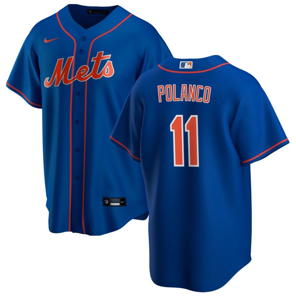 Men's New York Mets Nike #11 Jorge Polanco Royal Home Replica Jersey Men's New York Mets Nike #11 Jorge Polanco Royal Home Replica Jersey