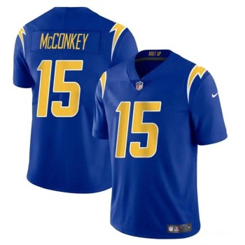 Youth Los Angeles Chargers #15 Ladd McConkey Royal 2024 Draft Vapor Limited Stitched Football Jersey Youth Los Angeles Chargers #15 Ladd McConkey Royal 2024 Draft Vapor Limited Stitched Football Jersey