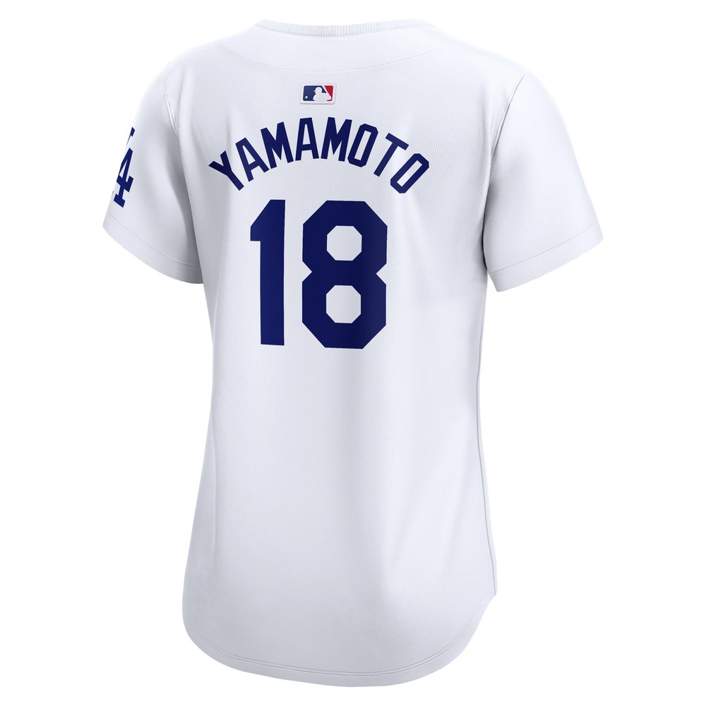 Women's Los Angeles Dodgers #18 Yoshinobu Yamamoto White 2024 World Series Limited Player Jersey Women's Los Angeles Dodgers #18 Yoshinobu Yamamoto White 2024 World Series Limited Player Jersey