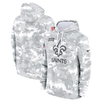 Men's New Orleans Saints Arctic Camo 2024 Salute to Service Club Fleece Pullover Hoodie Men's New Orleans Saints Arctic Camo 2024 Salute to Service Club Fleece Pullover Hoodie