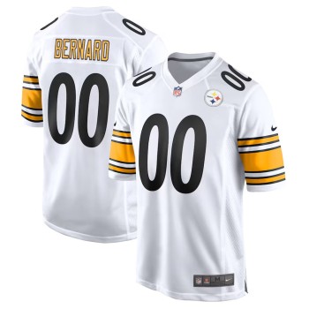 Men's Pittsburgh Steelers Germie Bernard White 2026 NFL Draft Game Jersey Men's Pittsburgh Steelers Germie Bernard White 2026 NFL Draft Game Jersey