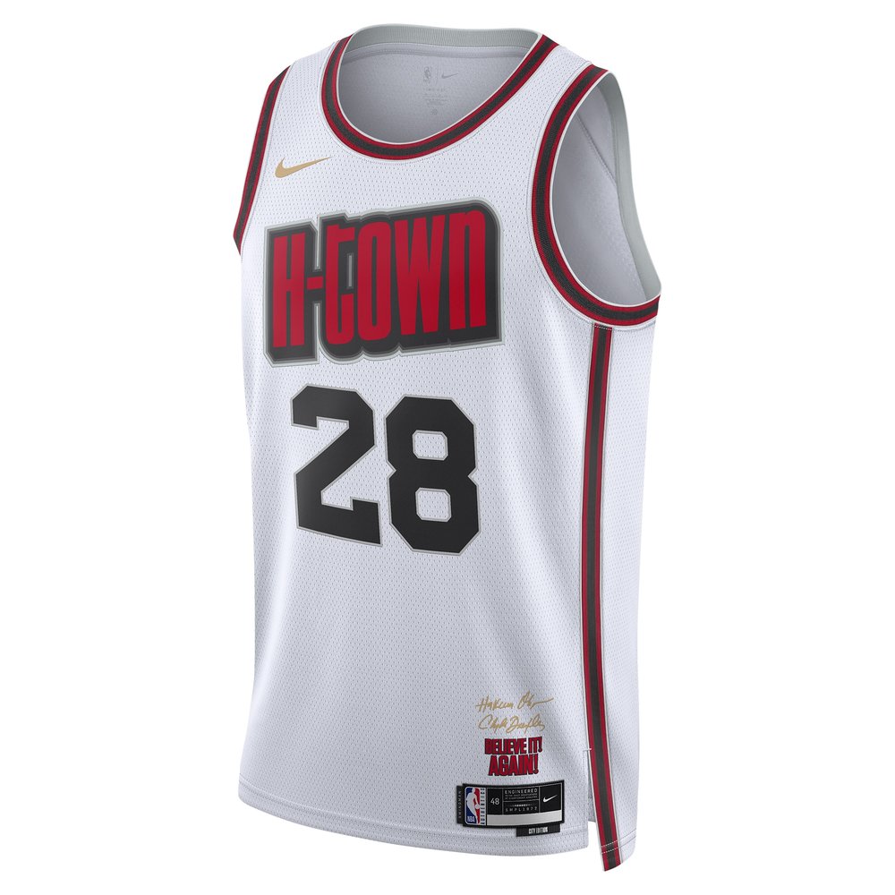 Unisex Houston Rockets Alperen Sengun White 2024/25 Swingman Player Jersey - City Edition